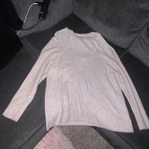 Express cream color sweater